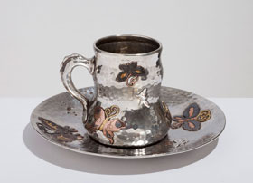 Tiffany Butterfly Cup and Saucer